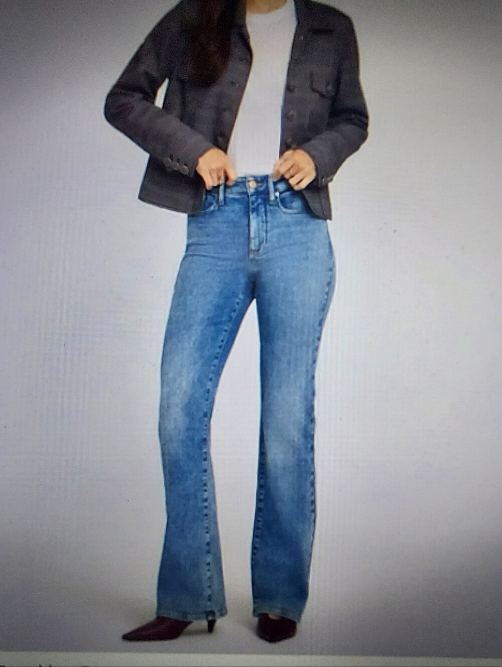 Haley Bootcut Jeans High Rise Flare: Lift Tuck Tech. Light Rinse. Sz. 12T  NWOT.